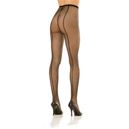 Fishnet pantyhose w. backseam