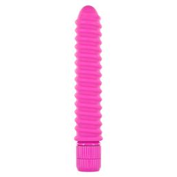 Funky Geribbelde Vibrator - Roze