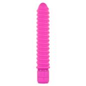 Funky Geribbelde Vibrator - Roze