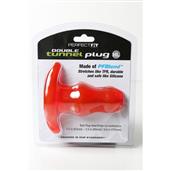 Double Tunnel Plug - Rood Large